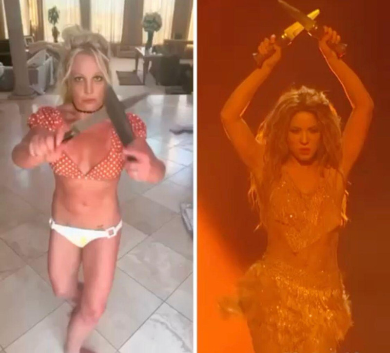 Britney Spears intenta imitar baile de Shakira