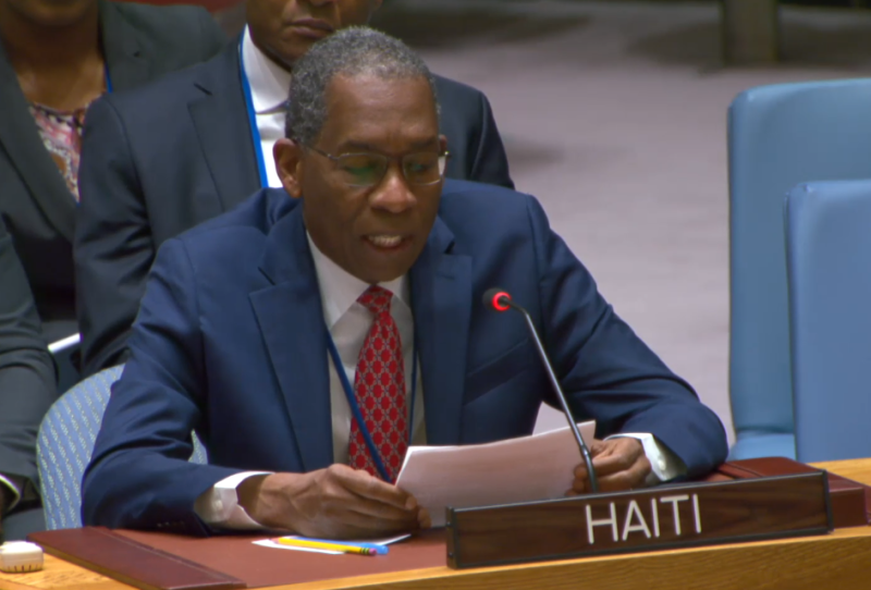 Representante Haití Consejo de Seguridad