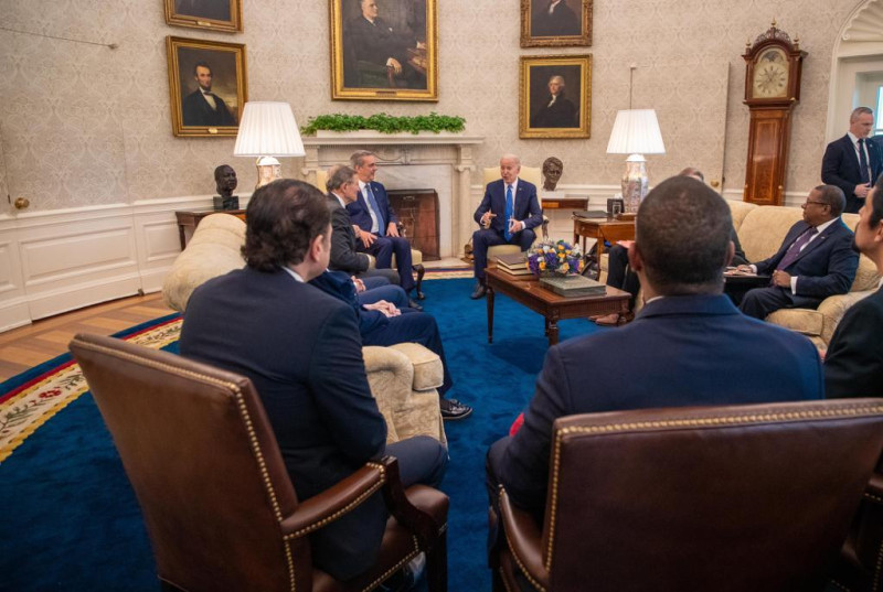 Presidentes latinoamericanos sostienen reunión con presidente de Estados Unidos, Joe Biden.