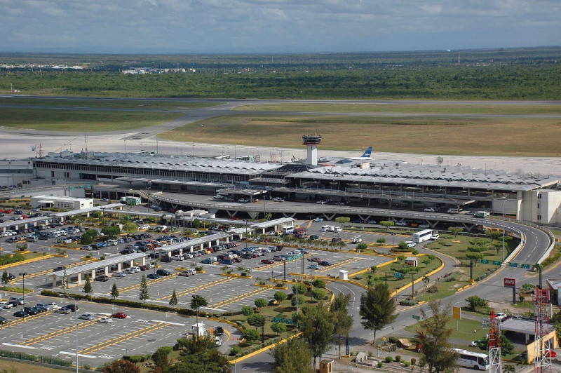 Una vista del Aeropuerto Internacional de las Américas (AILA).