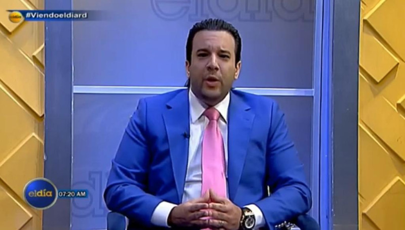 Jochy Gómez durante su entrevista en el programa El Día