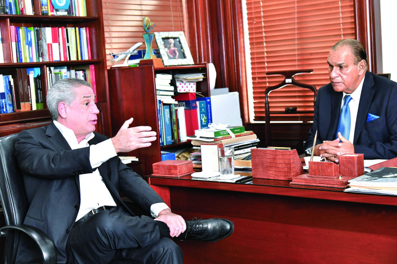 El presidente de Cap Cana, Fernando Hazoury, visitó al director de LISTÍN DIARIO, Miguel Franjul.