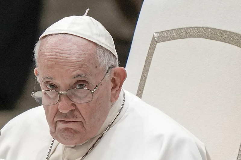 El papa Francisco asiste a su audiencia general en la sala Pablo VI del Vaticano, el miércoles 23 de agosto de 2023.