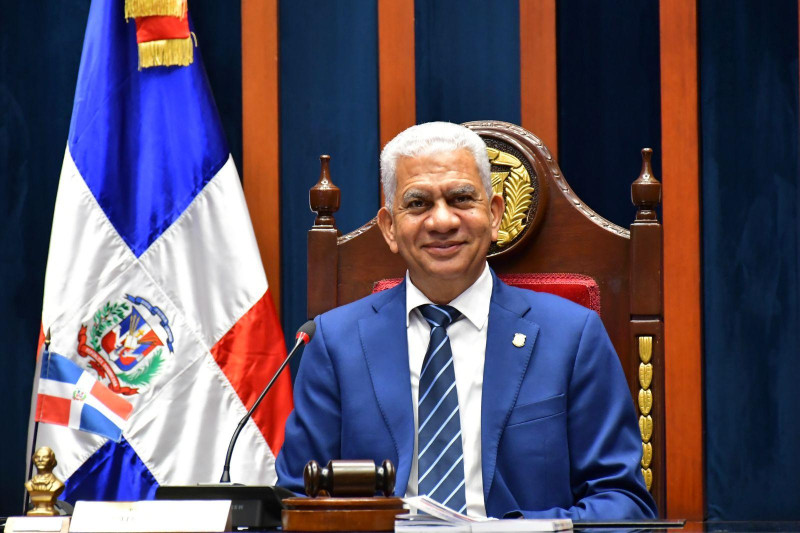 El presidente del Senado de la República, Ricardo de los Santos.