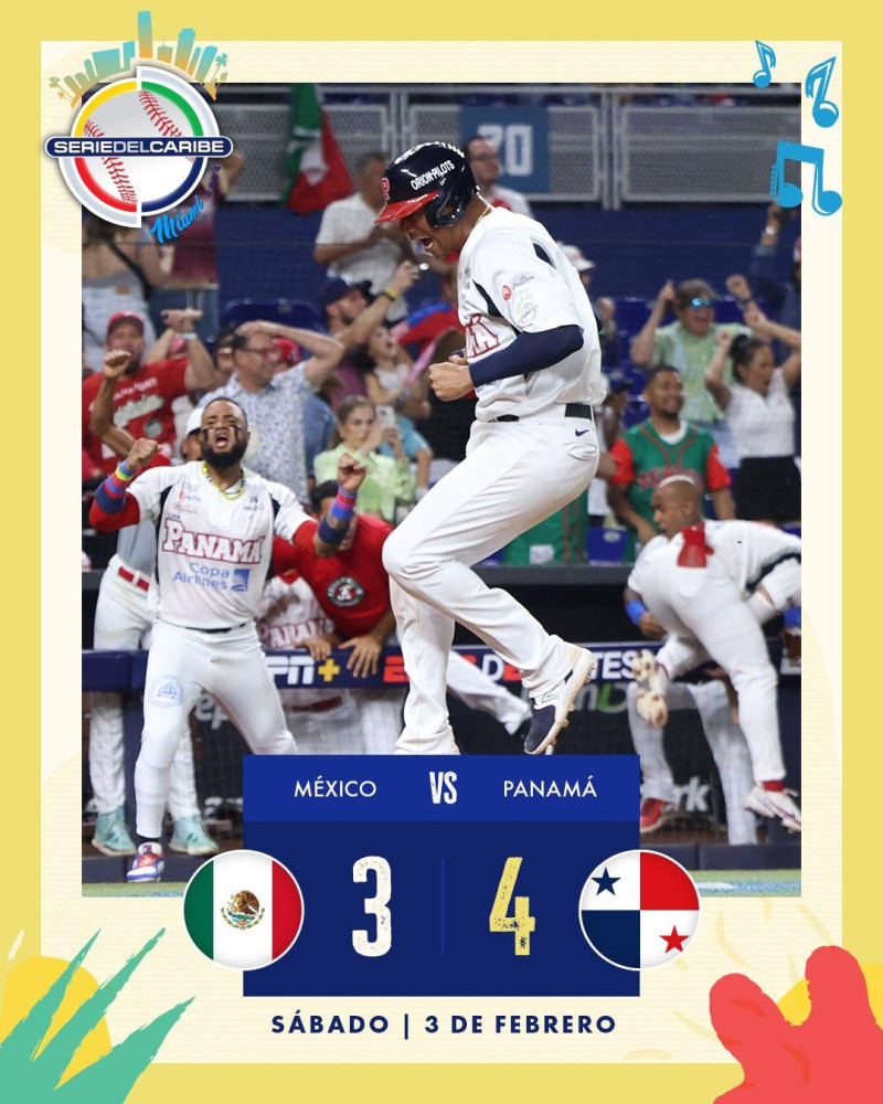 Panamá venció a México 4 carreras por tres