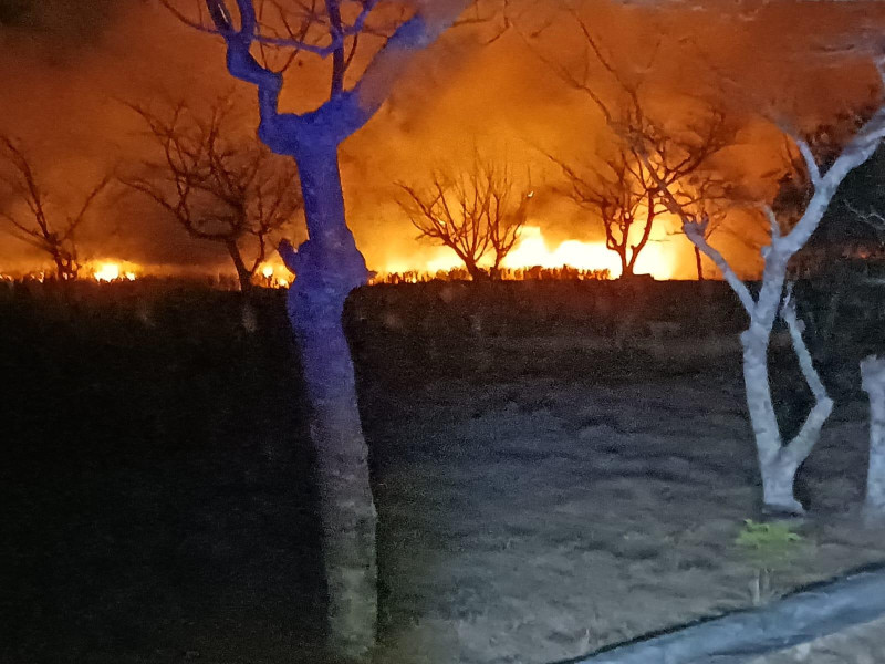 Uno de los incendios que afectan la zona Este del país