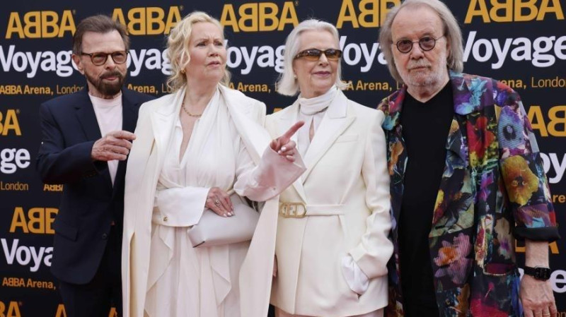 Integrantes de Abba en mayo de 2022