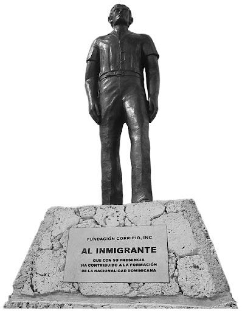 Estatua al inmigrante.