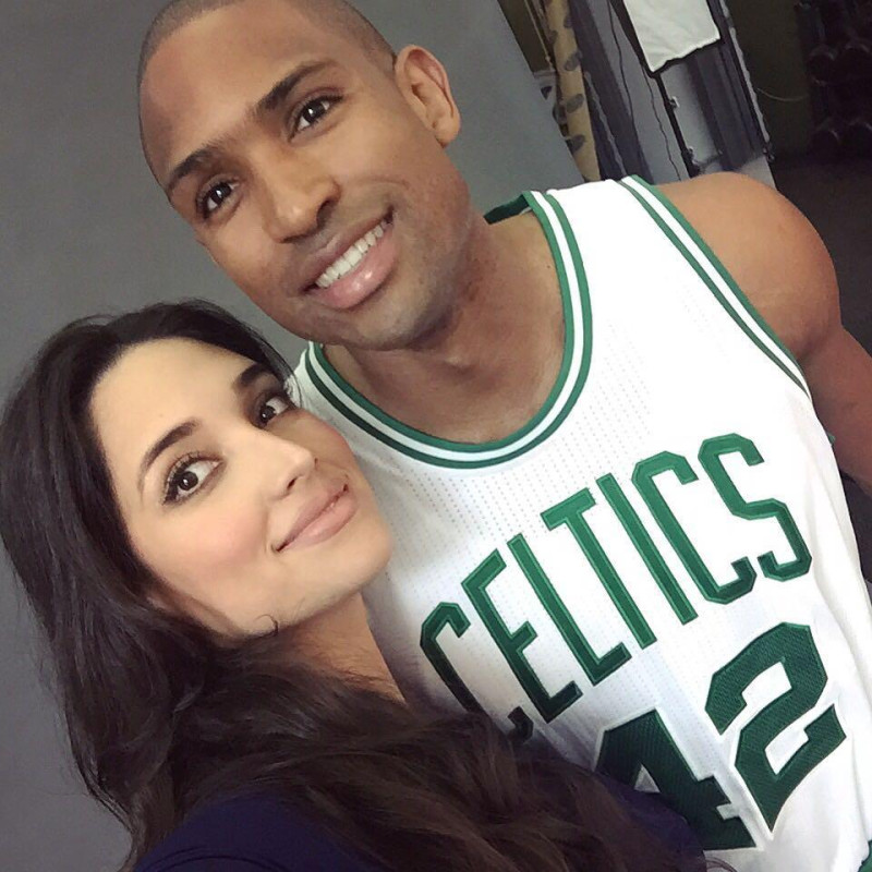 Amelia Vega y Al Horford.