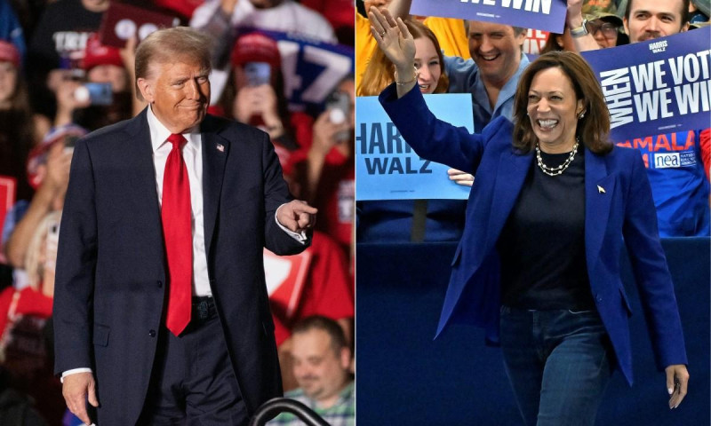 Donald Trump y Kamala Harris