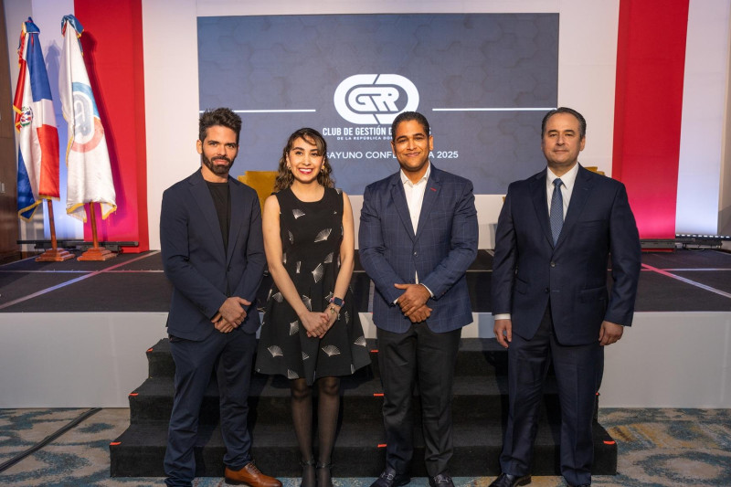 Elías Bethencourt, Samantha Manzo, Carlos J. Rijo Montas y Omar Bairán