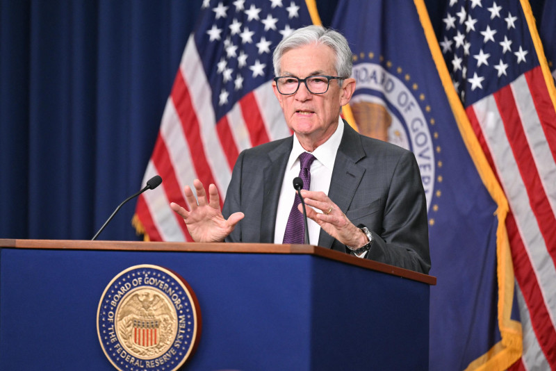 El presidente de la Reserva Federal de Estados Unidos, Jerome Powell, ofrece una conferencia de prensa después de la reunión del Comité de Política Monetaria, en la Reserva Federal en Washington, DC, el 19 de marzo de 2025.