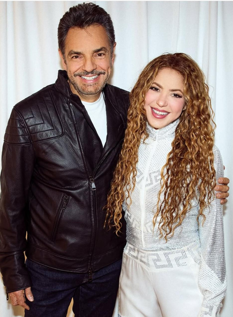 Eugenio Derbez y Shakira luego de uno de los conciertos de la colombiana en Ciudad de México
