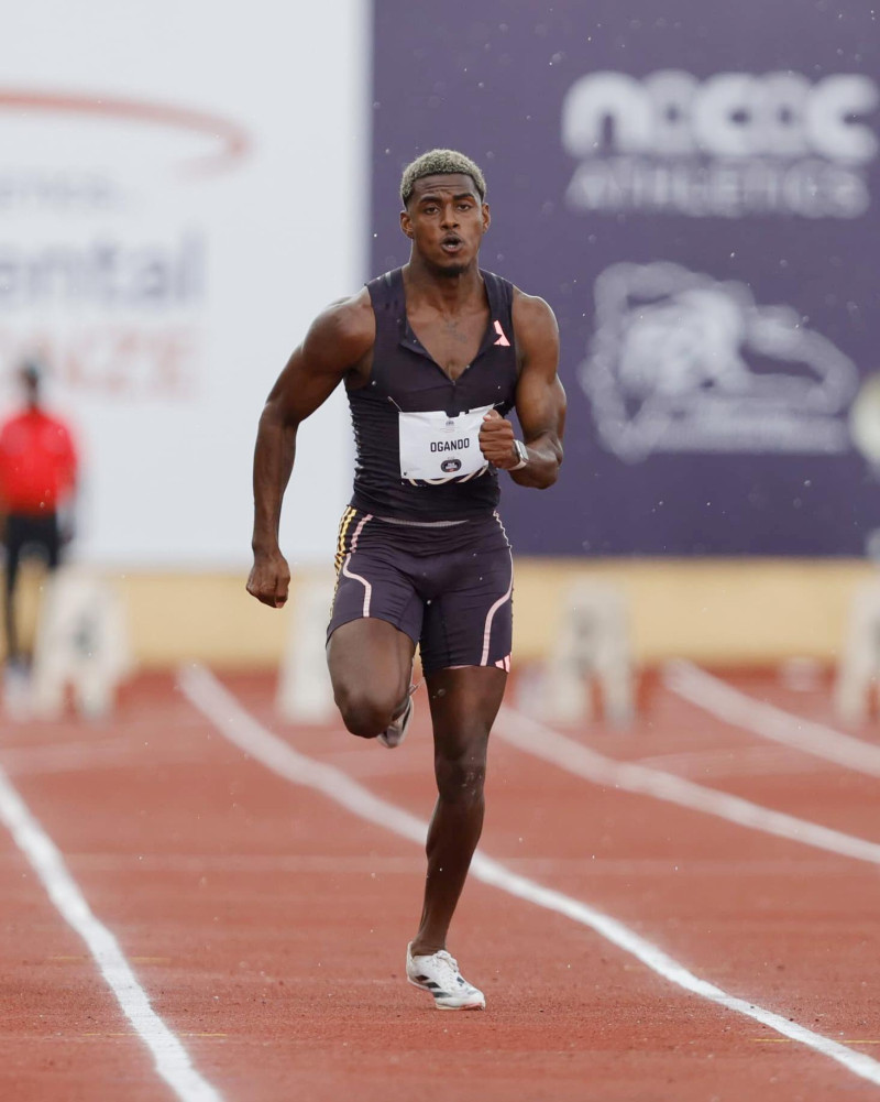 Alexis Ogando alcanzó dos medallas de oro a su ya sólida carrera al triunfar en las pruebas de 100 y 200 metros.