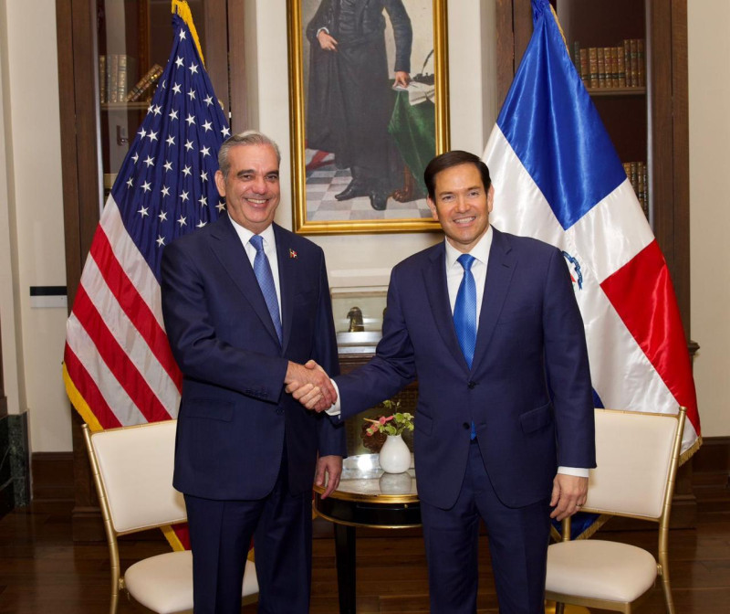 El presidente Luis Abinader y el secretario de Estado de Estados Unidos, Marco Rubio, se reunieron ayer por segunda ocasión en un período de tres meses.