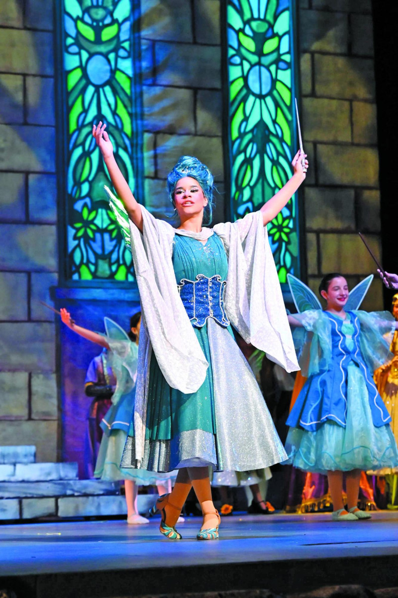 Pilar Franjul como el Hada Aqua en el espectáculo "La Bella Durmiente". FUENTE EXTERNA