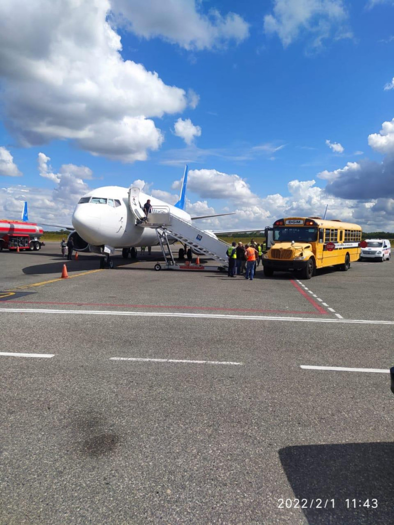 Repatriados llegal al Aeropuerto Internacional de Las Américas (AILA) desde Estados Unidos.