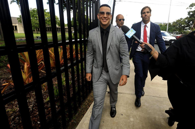 Daddy Yankee asiste a una audiencia este jueves, en el Tribunal Federal en San Juan (Puerto Rico). EFE/ Thais Llorca
