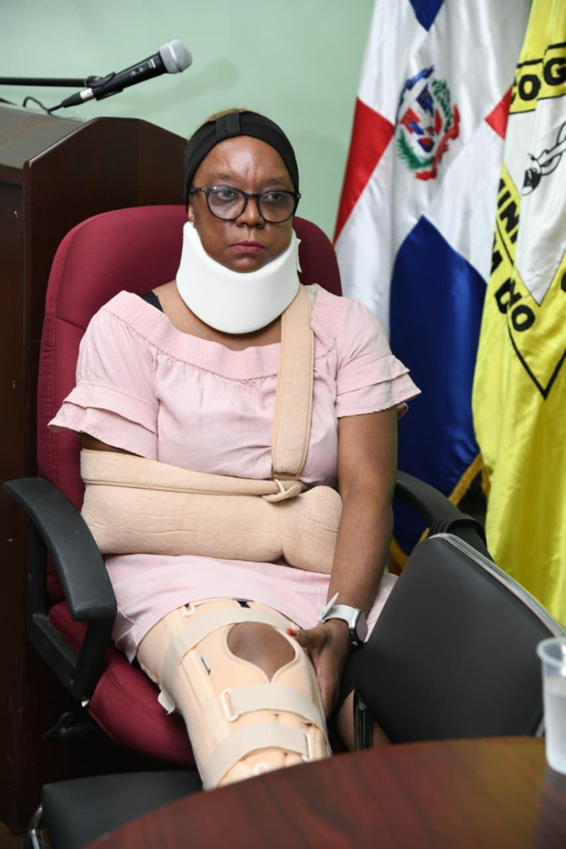 Yahayra Elizabeth Ortiz, fue golpeada el pasado sábado en horas de la tarde, mientras laboraba en la clínica Integral I de Santo Domingo Este.