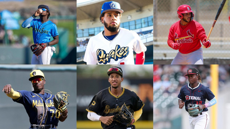 De izquierda a derecha: Felnin Celestén, Emil Morales, Rainiel Rodríguez, Jesús Madé, Edward Florentino y Luis Peña.