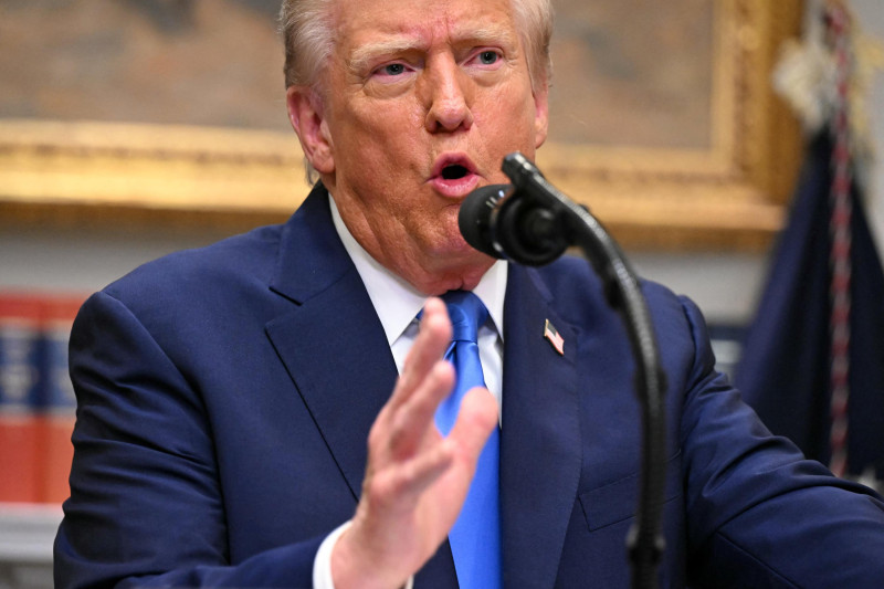 El presidente de los Estados Unidos, Donald Trump, habla sobre el autismo en la Sala Roosevelt de la Casa Blanca en Washington, D.C., el 22 de septiembre de 2025