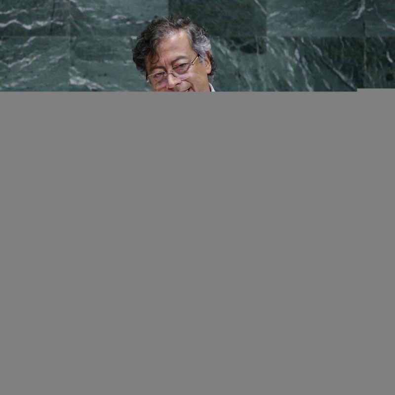 El presidente colombiano Gustavo Petro habla durante el Debate General de la Asamblea General de las Naciones Unidas en la sede de la ONU en Nueva York el 23 de septiembre de 2025.