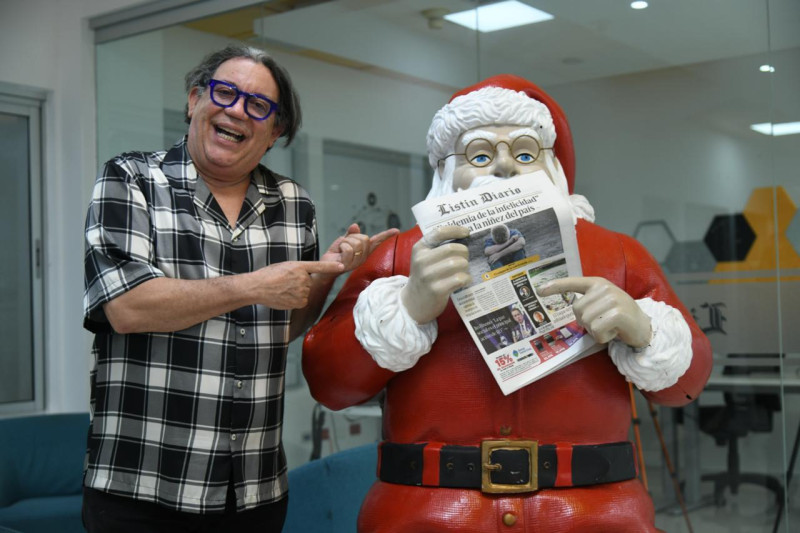 Kenny Grullón durante su visita a Listín Diario