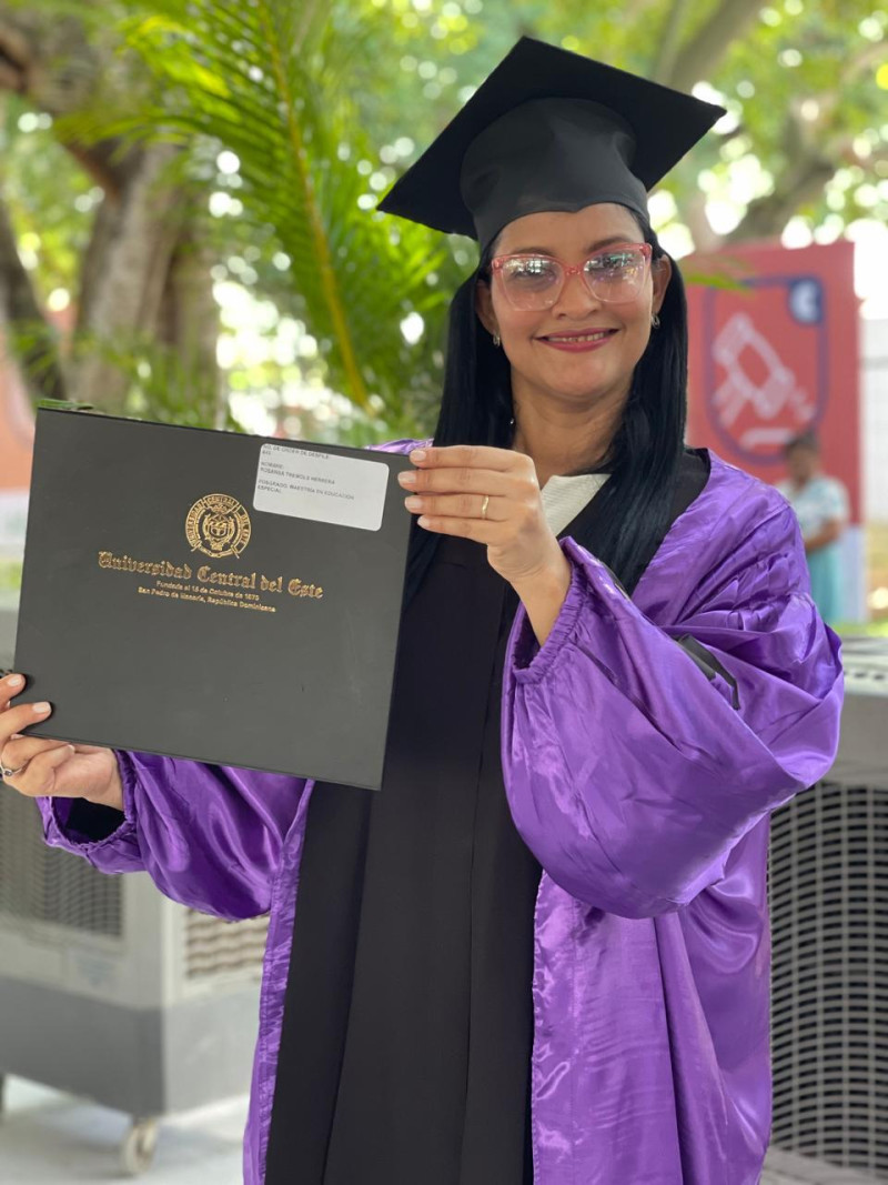Rosanna Tremols en su graduación