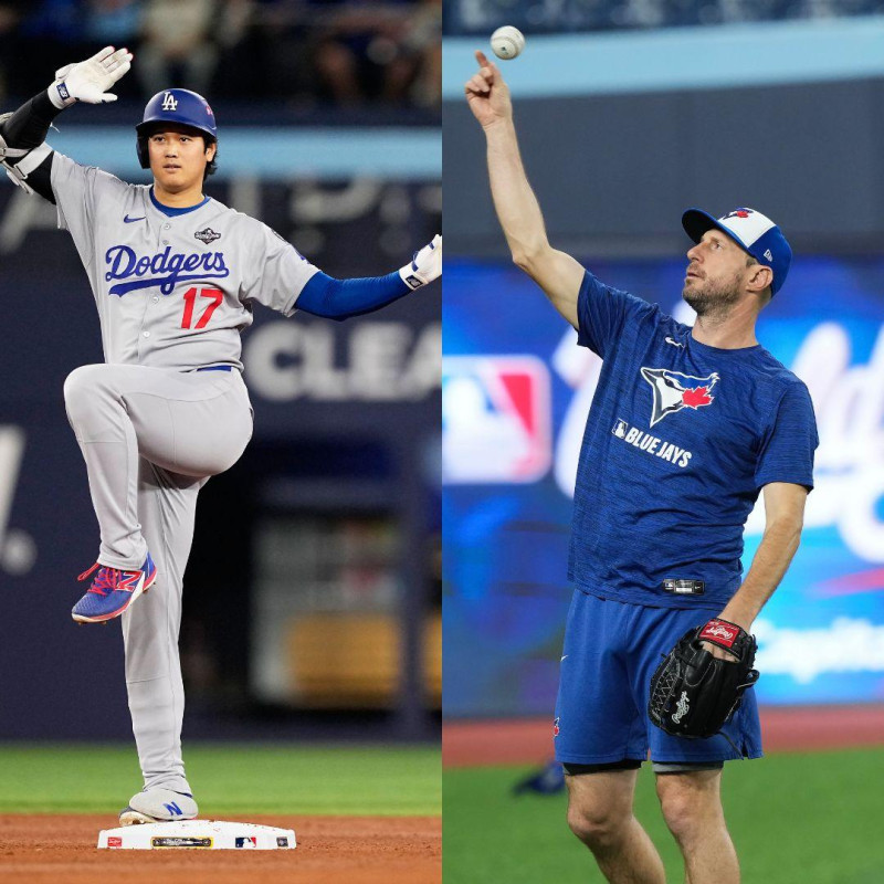 Shohei Ohtani y Max Scherzer