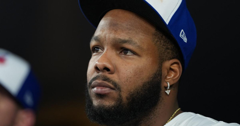 Vladimir Guerrero Jr se muestra entristecido tras la derrota de los Azulejos en la Serie Mundial