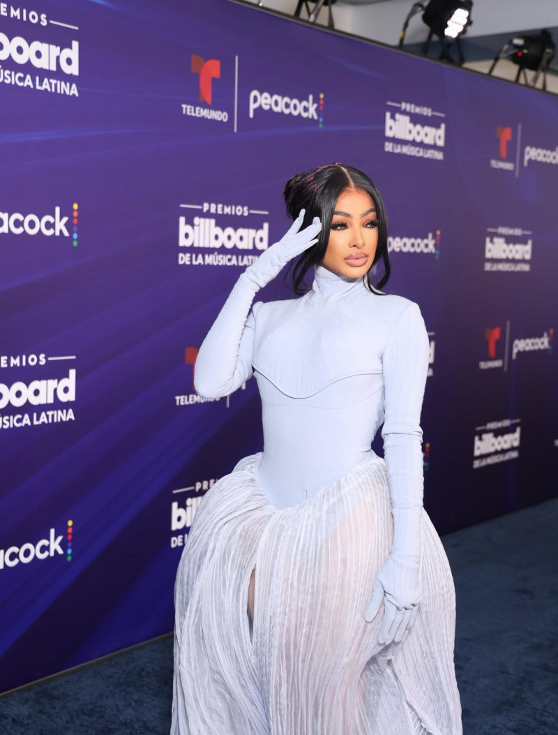 Yailin ‘La más viral’ durante la alfombra de los Premios Billboard de la Música Latina 2025.