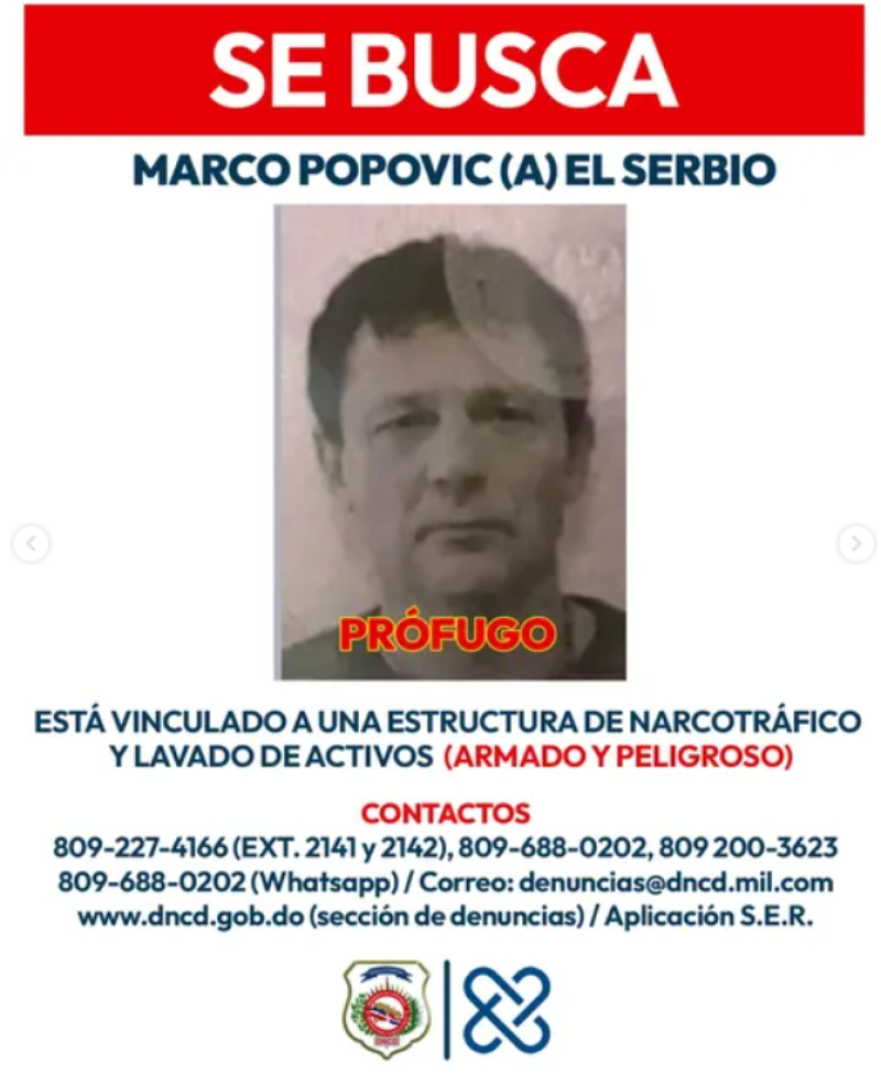 Marko Popović, el serbio vinculado a la operación Kraken