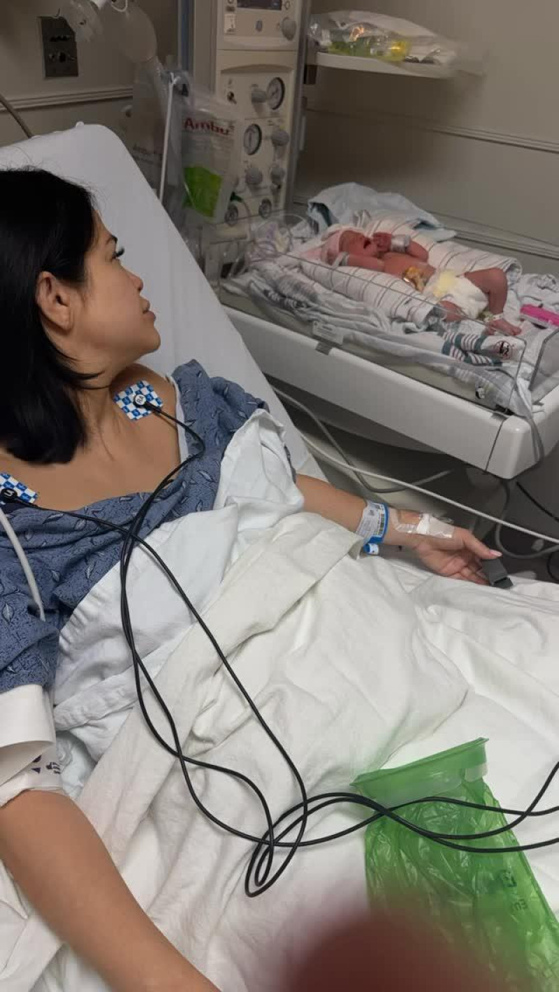 Natti Natasha tras dar a luz a su hija Dominic.