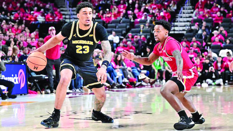 Yaxel Lendeborg es uno de los principales jugadores de la Universidad de Michigan en la NCAA.