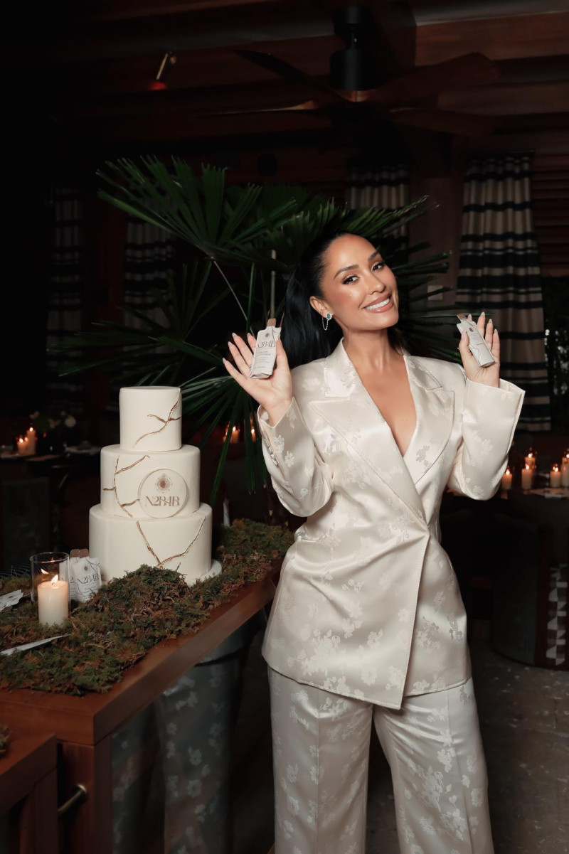 Francelys Infante en el lanzamiento de su marca "N2B4B"