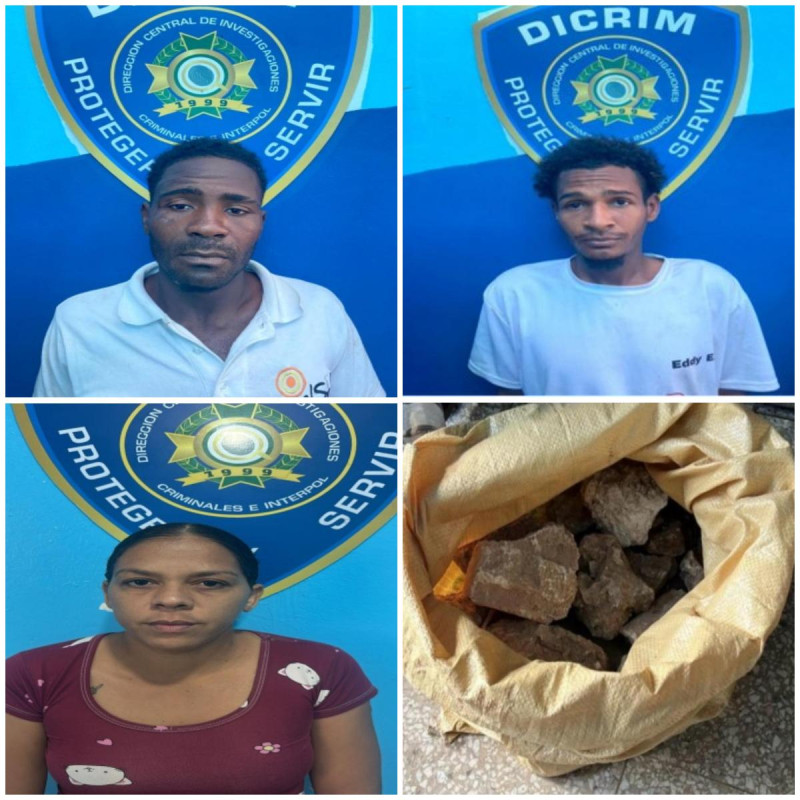 Julio Adorfo Aquino Solano, Julio Laureno Santana y Yufreisi Martínez Sánchez.