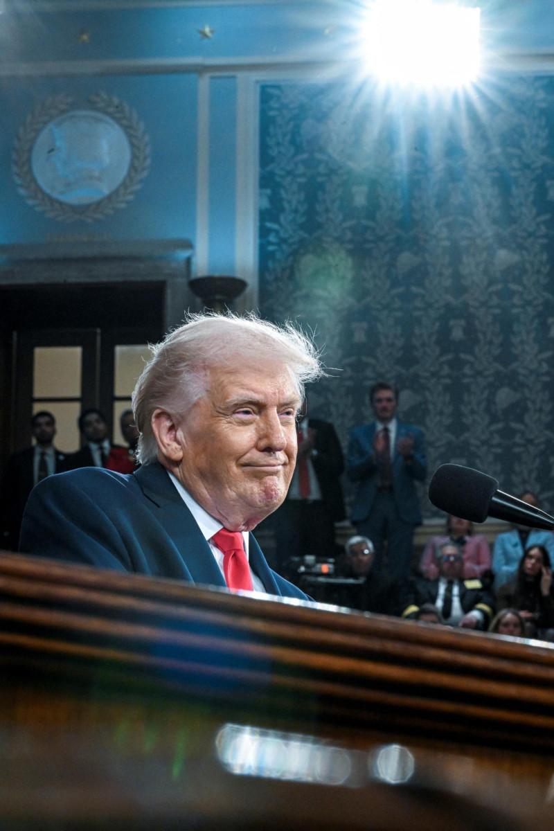 Donald Trump durante su discurso