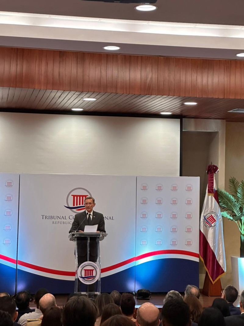 Ministro de Relaciones Exteriores Roberto Álvarez en la sexta edición de la Cátedra Juan Pablo Duarte, organizada por el Tribunal Constitucional (TC).