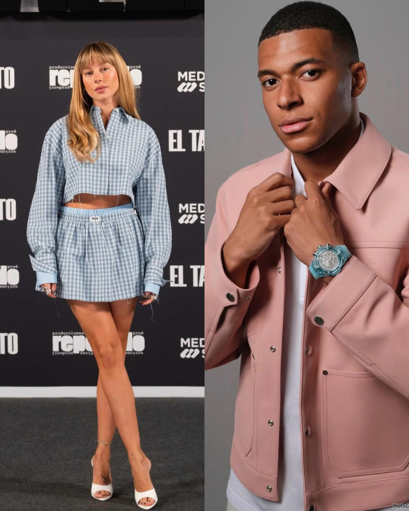 Ester Expósito y Kylian Mbappé