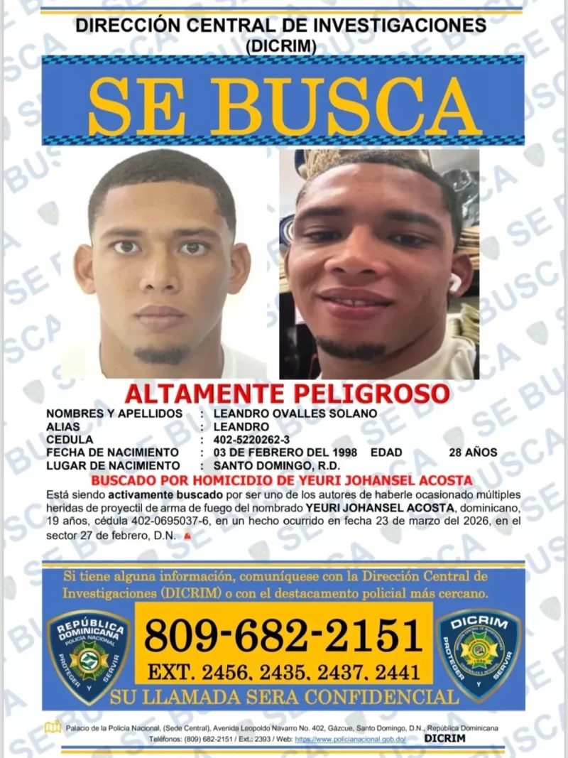 Leandro Ovalles Solano, de 28 años