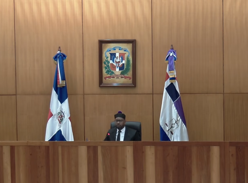 El juez Raymundo Mejía que lleva el caso del Jet Set en contra de los hermanos Espiallat, propietarios de la discoteca colapsada el 8 de abril de 2025.