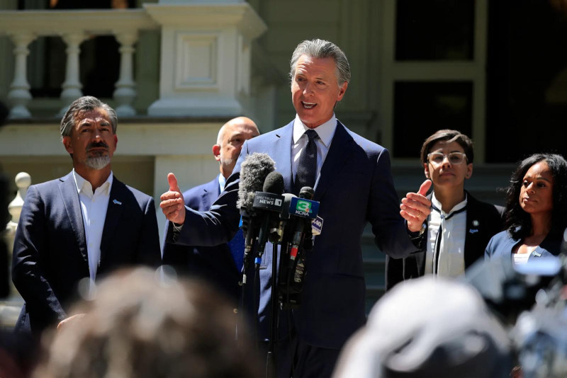 El gobernador de California, Gavin Newsom, impulsó los nuevos mapas en respuesta a Texas, que redibujó los distritos.