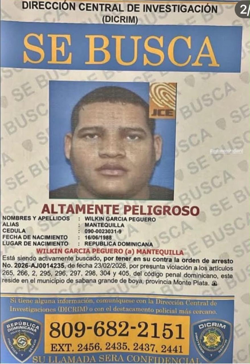 Wilkin García Peguero, conocido como “Mantequilla”