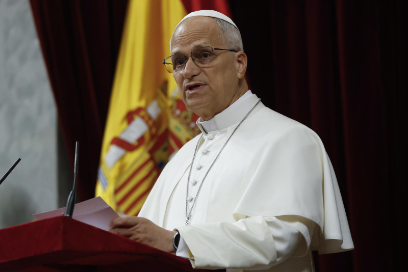 El papa León XIV pronuncia este lunes en el hemiciclo del Congreso de los Diputados un esperado e histórico discurso durante su visita a España.