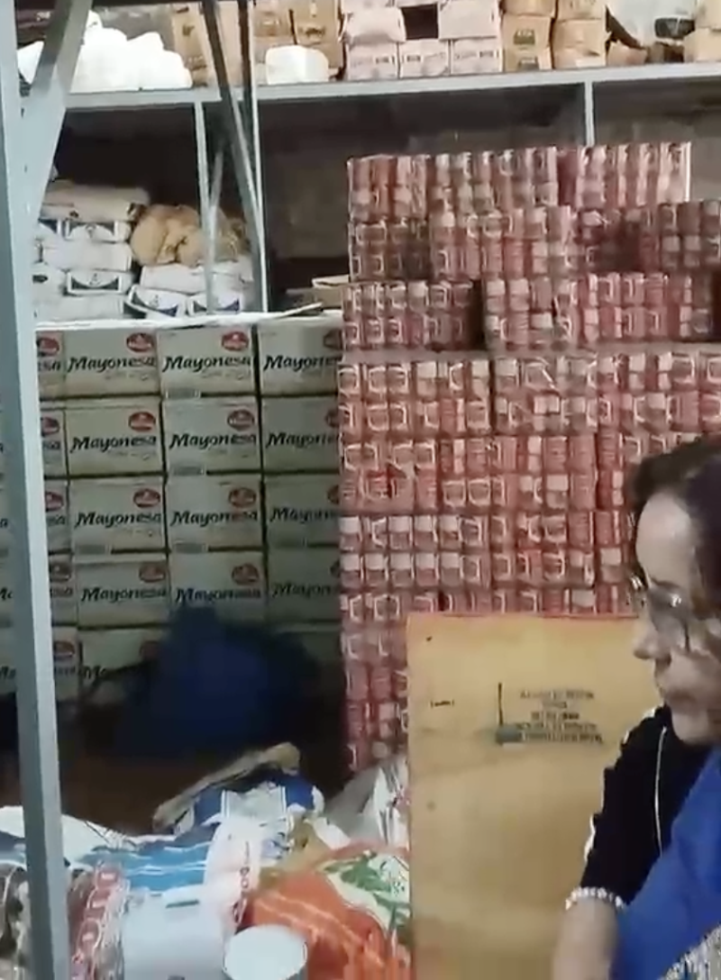 Productos decomisados.