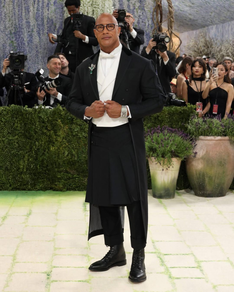Dwayne Johnson en la Met Gala en el Museo Metropolitano de Arte, el 4 de mayo de 2026 en Nueva York .