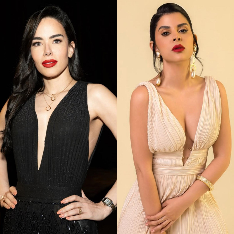 Isaura Taveras y Tania Medina.
