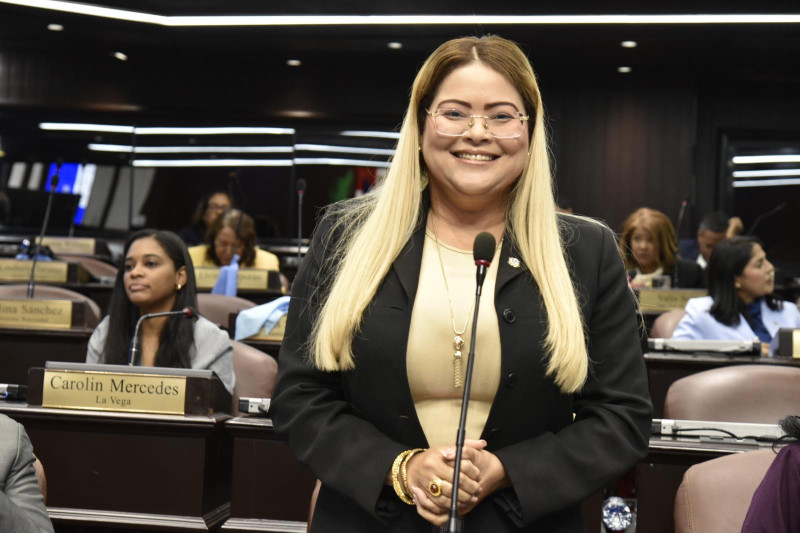 La diputada Ángela Pérez del Partido Revolucionario Moderno (PRM).