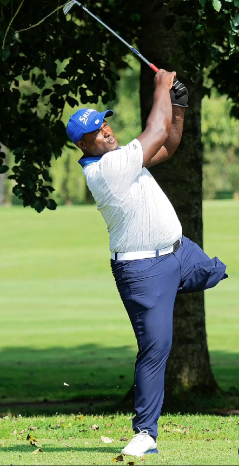 Manuel de los Santos, golfista dominicano en Francia