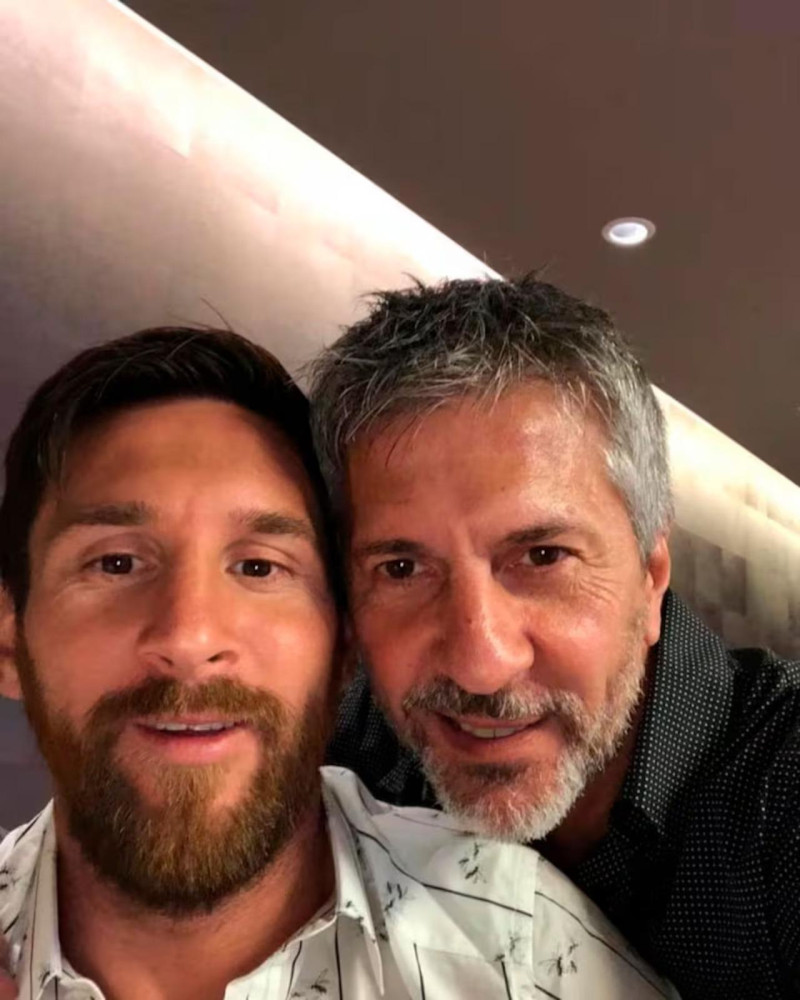 Lionel Messi y su padre, Jorge Messi